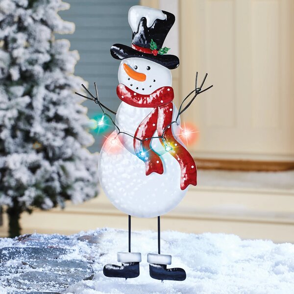 The Holiday Aisle Piquet De Jardin Bonhomme De Neige Et Commentaires Wayfair Canada